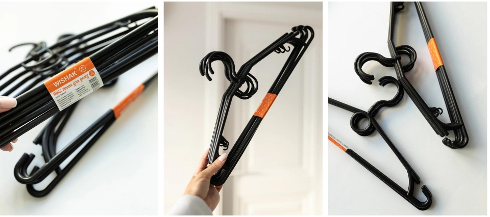 Міцні металеві вішаки для одягу