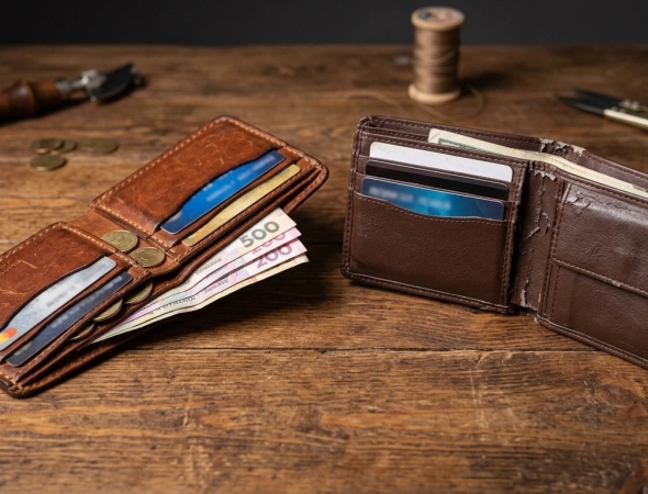 В чому переваги гаманців з натуральної шкіри, порівнянно зі штучною