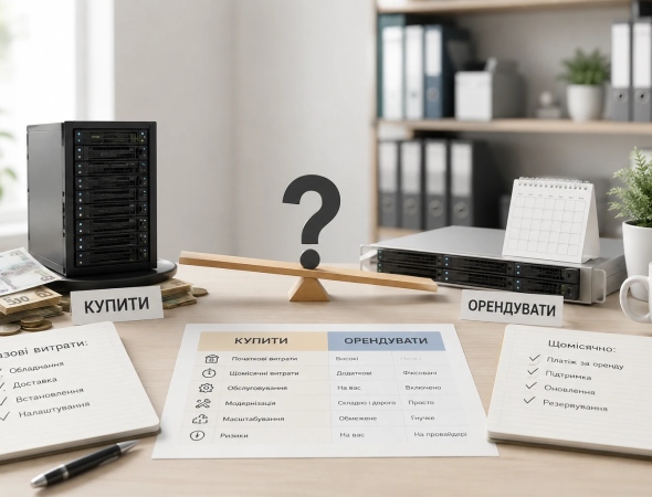 Що вигідніше: купити сервер чи орендувати у провайдера