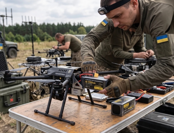 Батареї для перехоплювачів БПЛА: ключові вимоги