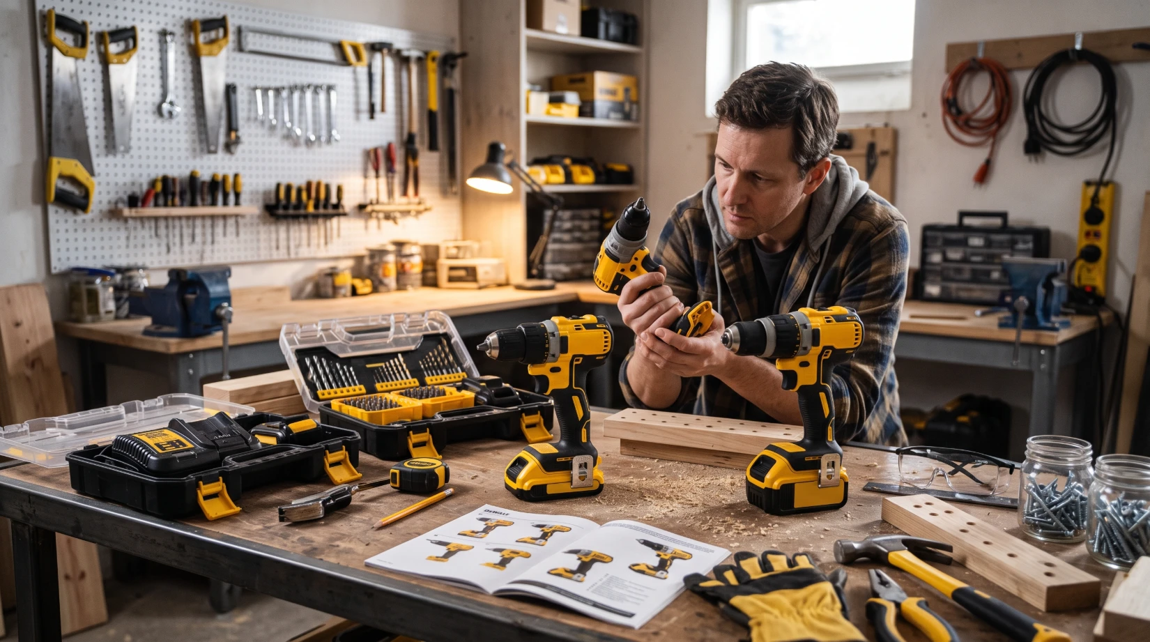 Як підібрати дриль-шурупокрут DeWalt для домашньої майстерні