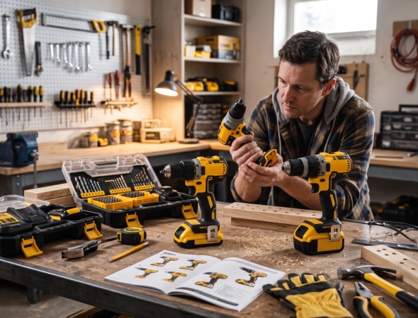 Як підібрати дриль-шурупокрут DeWalt для домашньої майстерні